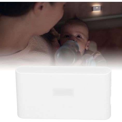 Veilleuse LED à capteur intelligent, veilleuse à capteur de présence humaine intelligent, veilleuse magnétique, veilleuse de couloir, veilleuse sous le lit/dans un meuble, rechargeable par USB. (1/5)