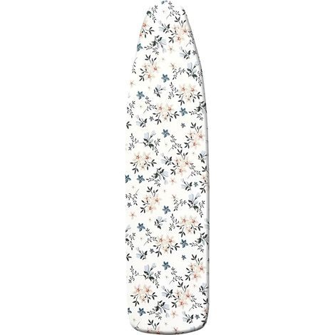 CCYKXA Modern Floral Pattern Ironing Board Cover, Heat Resistant, Drawstring, Gentle Ironing (Green, 42.5 x 17.7 in/108 x 45 cm)