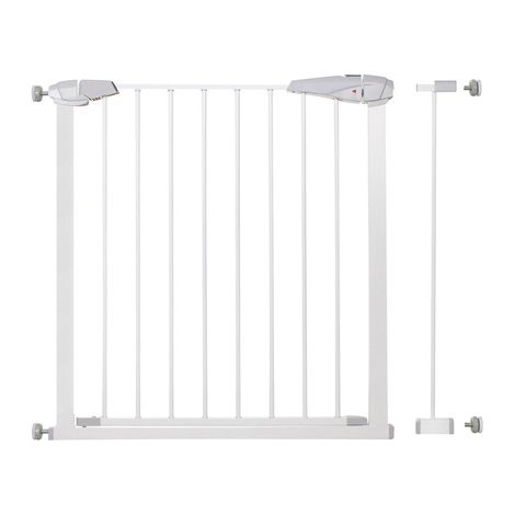 Treppengeländer 76-92 cm, weißes Sicherheitstor