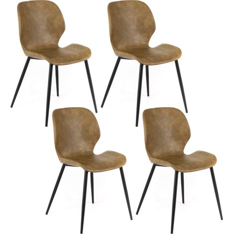 Set 4 Sedie 55x45xH83 cm in Soft-Touch Diana Sabbia (1/5)