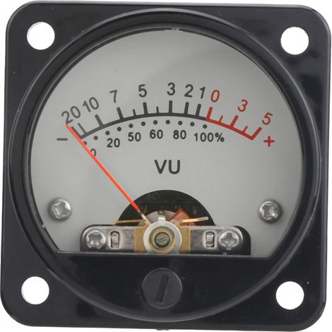 45-mm-Rundzeiger-VU-Meterkopf mit LED-Hintergrundbeleuchtung, Audiopegel-Leistungstester, Teilenummer TS‑45‑Weiß, DC 500 µA (1/5)