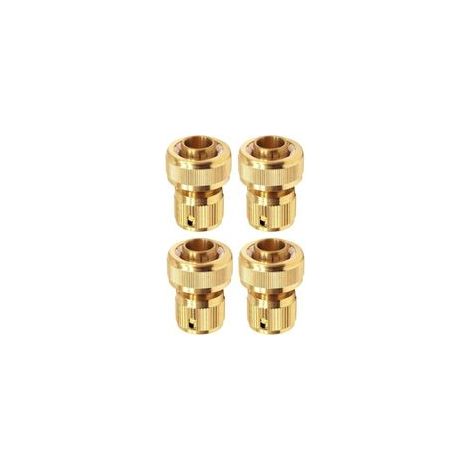 4 Pièces Connecteur Rapide à Filetage Femelle pour Tuyau d'arrosage 3/4 Pouce pour Tuyau Extensible, Accessoires D'irrigation de Jardin