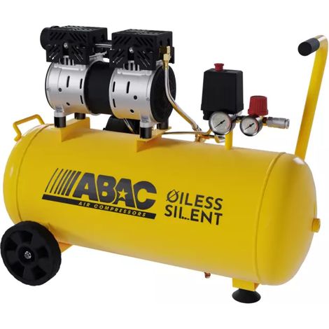 compressore aria silenziato abac "montecarlo xt sil 10" 50 litri 1 hp