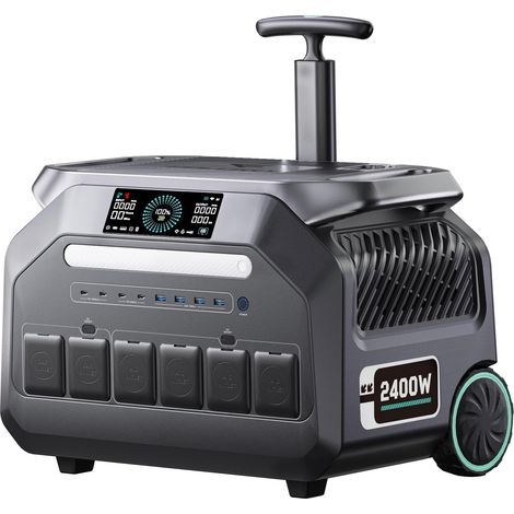 Centrale Solaire Portable P2400, 2400W, 2048wh, Générateur, For La Maison, Le Camping En Plein Air, Station De Recharge Secours D'urgence Haute éNergie (1/5)