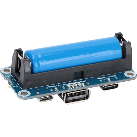 Module d'Alimentation Mobile pour Raspberry Pi 4B avec Batterie Lithium et Charge Rapide (1/5)
