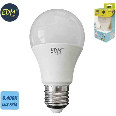Lampadina LED EDM Standard E27 7W 600lm 6400K Luce Fredda Ø6x10,8cm