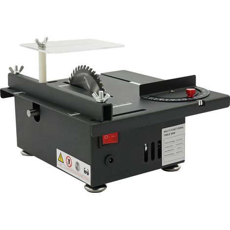 Scie sur table, 10000 RPM, capacité de coupe polyvalente, noir (1/2)