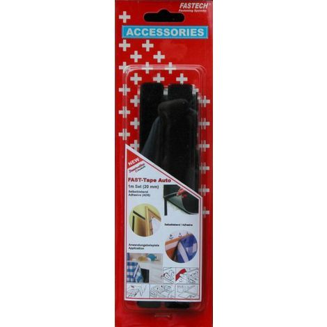 FASTECH® 909-330C Klettband zum Aufkleben Hotmelt Haft- und Flauschteil (L x B) 1000 mm x 20 mm Schw (1/3)