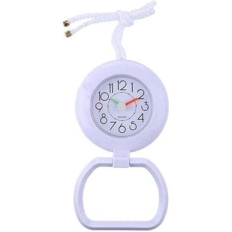 DHRS Waterproof Wall Clock Bathroom Clock Bathroom Clock Kitchen Clock Shower Clock Suction Cup Clock with Towel Ring (1/5)