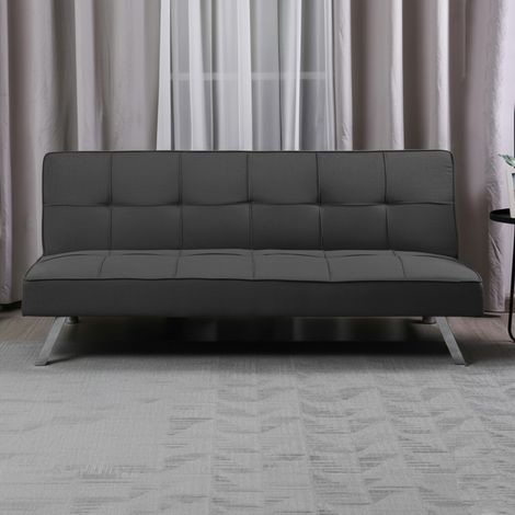 Divano click-clack Daynora grigio scuro con funzione letto 168x83x75.5H (1/5)