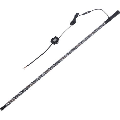 Fouet lumineux LED spiralé RGB de 1,16 m (3,8 pi) avec télécommande, antenne lumineuse pour UTV, VTT, camion tout-terrain, bateau, camionnette et camping-car. (1/5)