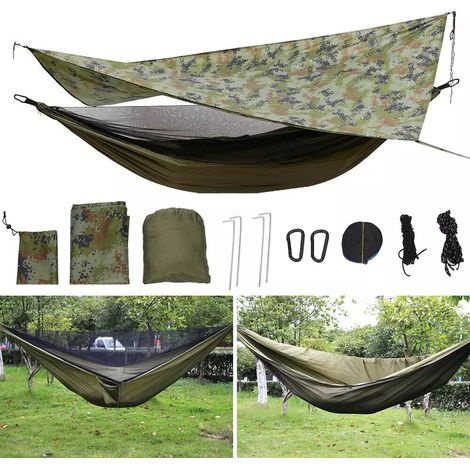 Hamac suspendu avec moustiquaire Hamac tactique Tarp Kit Ultra-Light (1/5)