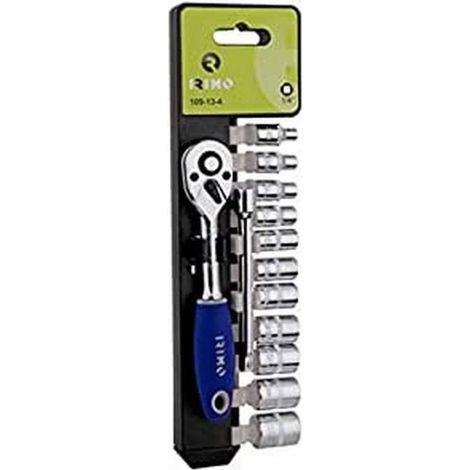 Set chiavi cricchetto irimo 13 pezzi acciaio cromato 26 cm