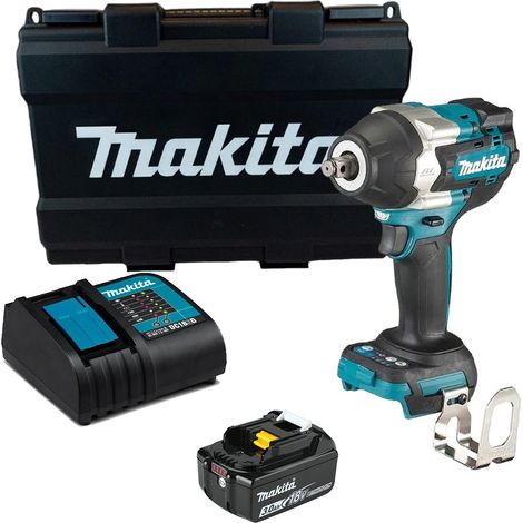 Makita DTW700SF 18V LXT Brushless 1/2″ Impact Wrench Kit – 1x 3Ah Battery, DC18SD Charger & Black Carrying Case (1/3)