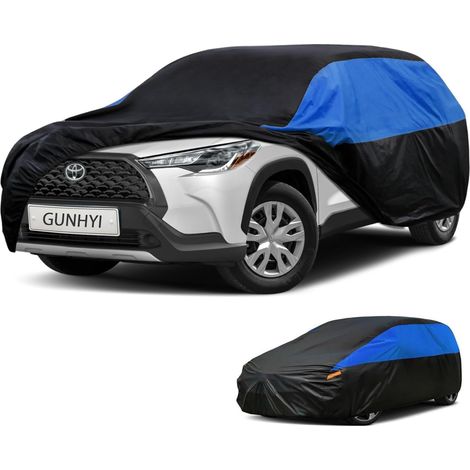Housse de voiture Toyota Corolla Cross - Imperméable à toutes les intempéries - Légère - Pour l'extérieur - Protection contre le soleil, les UV, la pluie, la poussière, la neige et le vent.,1 Toyota C (1/5)