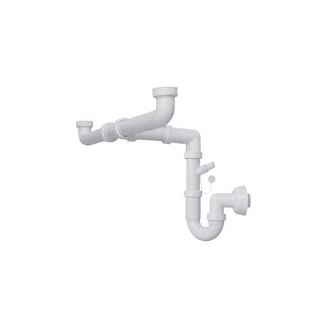 SIFONE MOPLEN LIBERO 2 VIE CON SCARICO  11/2 per lavello