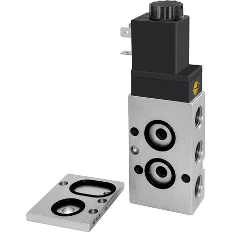 Riegler 3/2-5/2-Wegeventil, NAMUR, Luftfeder, G 1/4, 230 V, 50Hz (1/3)