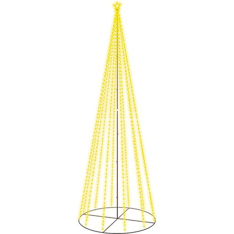 Christmas Cone Tree Warm White 732 LEDs 160x500 cm vidaXL