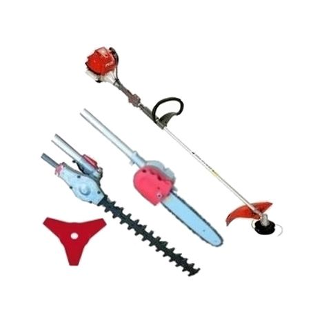 Decespugliatore + Tagliasiepi + Motosega/Troncarami/Tagliarami + Disco girevole 3 denti a scoppio 43cc