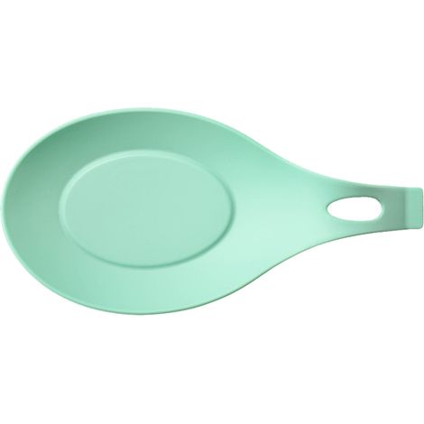 Repose-cuillère en silicone résistant aux hautes températures, support de cuillère pour la cuisine, vert