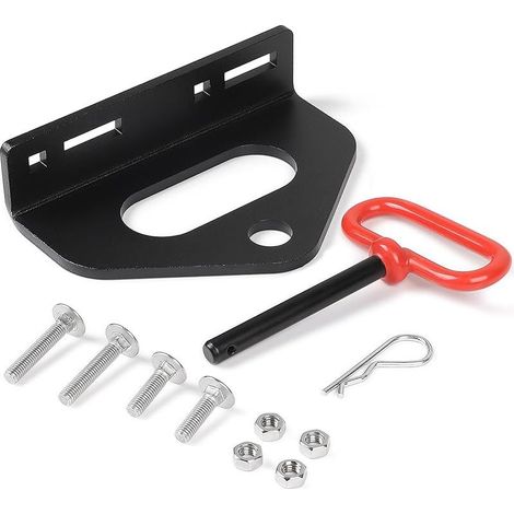 Attelage Tracteur Tondeuse Universel Heavy Duty pour Tondeuse Zero Turn Compatible 4-13,8cm Entre Boulons Encoche Chaîne 8,9x3,9 cm Trou d'Accroche 1,9 cm Boule Attelage Remorque (1/5)