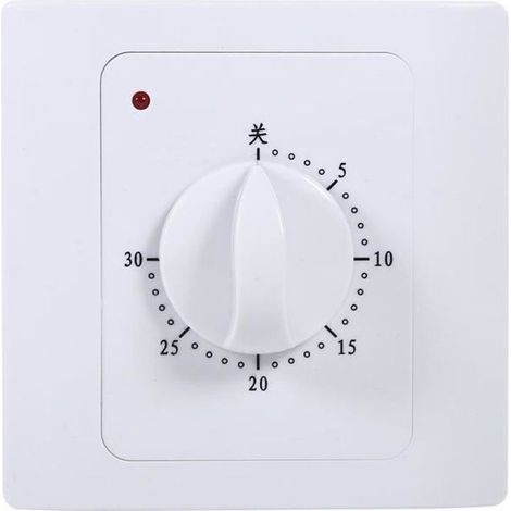 Prise programmable - Minuterie électrique - 10A - 220V - Arrêt automatique (1/4)