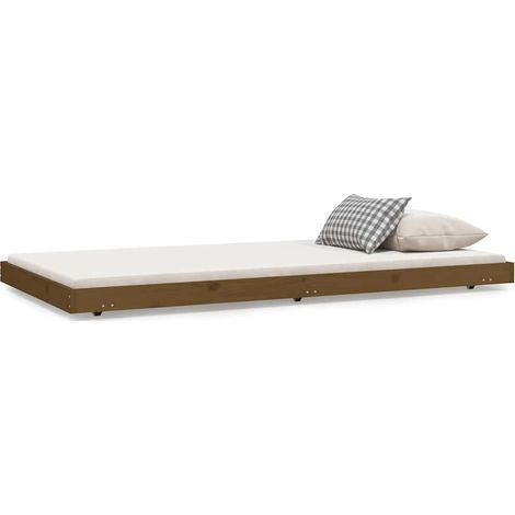 Maison Exclusive - Massivholzbett Honigbraun 100x200 cm Kiefer (1/5)