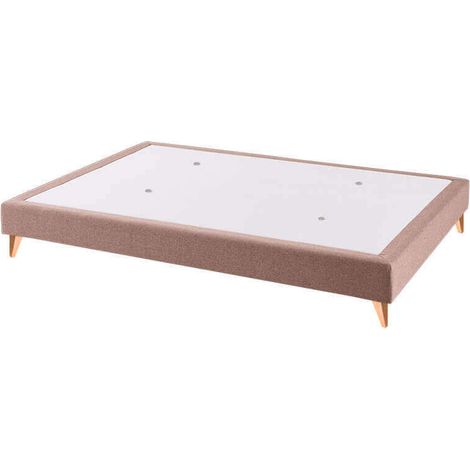 Canapé-lit fixe en bois respirant Etna hauteur 16 cm  150x200 cm - Beige-Etna- (22)