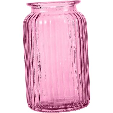 Vase en verre européen, transparent, style vintage, décoration intérieure (1/4)