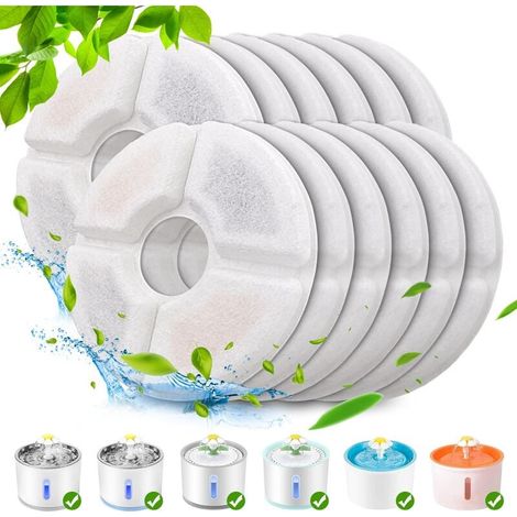 LaBlanc Cat Fountain Filters – 16 Pack – for 1.6L Pet Fountain Filters with Resin and Round Activated Carbon YMYNY