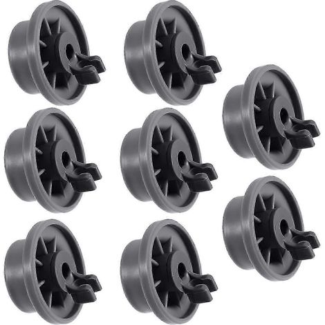 Lot de 8 roulettes de rechange durables pour panier inférieur de lave-vaisselle (réf. 165314), compatibles avec les modèles Whirlpool et 2025. (1/5)