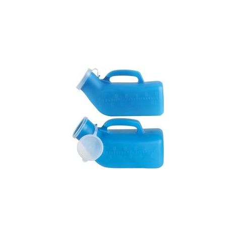 Portable Urinoir Homme, 1200ml Urinal Homme, Urinoirs pour Hommes, Bouteille Urine avec Couvercle Plastique Réutilisable pour Voyages, Camping, Déplacement (1/5)