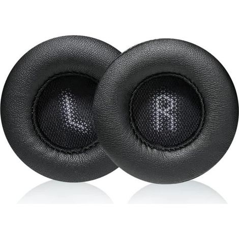 Coussinets de rechange pour casque JBL E35 E45BT E45 - Cuir protéiné et Mousse d\'isolation phonique (Noir)