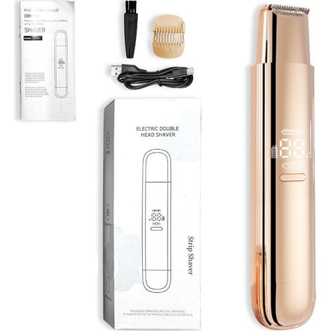 Depiladora Eléctrica 2-en-1 - Cabezal De Afeitado Y Cabezal Recortador - Resistente Al Agua - Batería Recargable 60 Min - Para Todo El Cuerpo (1/5)