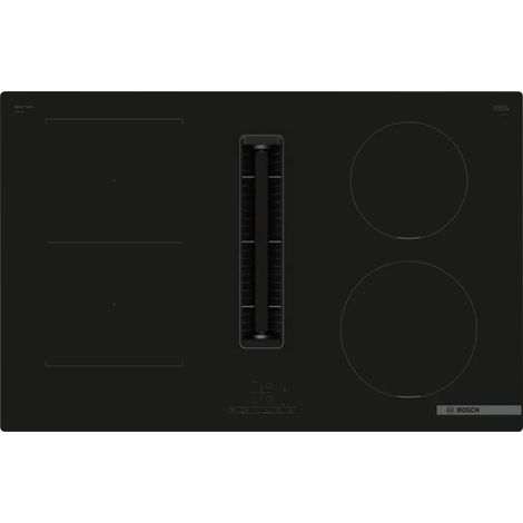 Bosch Serie 4 PVS811B16E. Colore del prodotto: Nero, Posizionamento dell'apparecchio: Da incasso, Dimensione della larghezza del piano cottura: 80 cm. Tipo di controllo: Touch, Posizione di control... (1/4)
