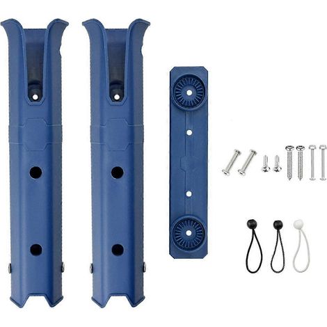 Support de cannes à pêche pour bateau, kayak ou toute autre embarcation (bleu). (1/4)