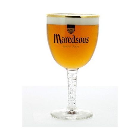 Maredsous - Verre à bière 25 cl - Calice demi-pinte officiel