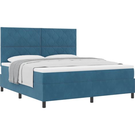 Maison Exclusive - Boxspringbett mit Matratze Dunkelblau 180 x 20