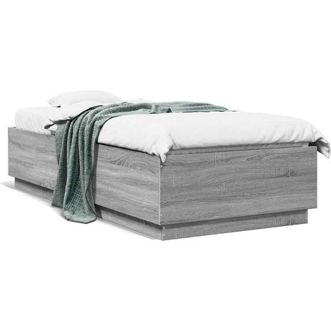 Maison Exclusive - Estructura de cama madera de ingeniería gris S