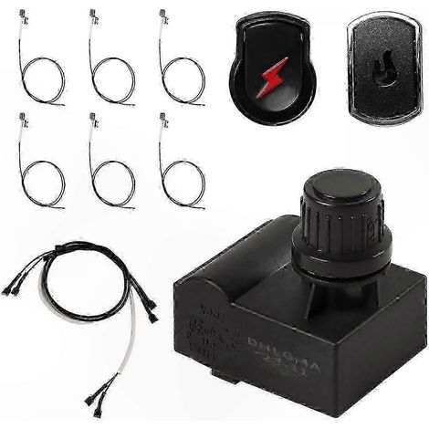 Allumeur de barbecue à gaz pour démarrage facile - Kit de rechange pour grils à charbon, pièces de remplacement compatibles (1/5)