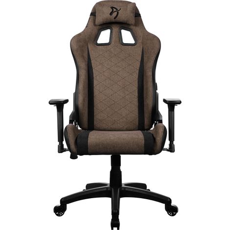 Silla de juego Arozzi Avanti Soft Fabric marrón confortable (1/3)