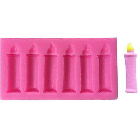 Moule en silicone pour bougies à 6 trous (1/3)