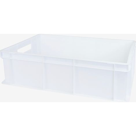 Bac Renforcé Empilable 600 x 400 mm - Blanc - Gilac (1/5)