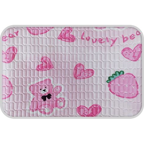 1 tapis à langer tricoté, imperméable, antidérapant, 5 couches, pour bébé et règles (1/5)
