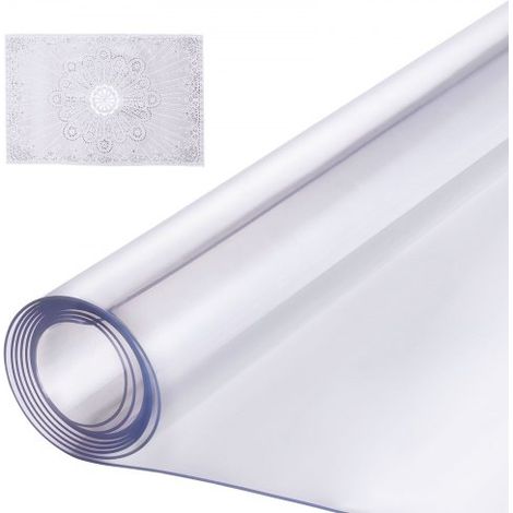 Nappe Rectangle Transparente 61x243 - 8 cm Épaisseur 1 - 5 mm (1/5)