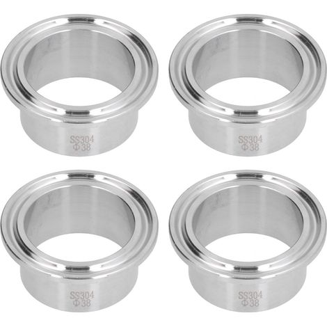 4PCS Raccord Rapide Sanitaire Inox 304 Joint Sanitaire/Connecteur à Collier à Griffes (1/5)