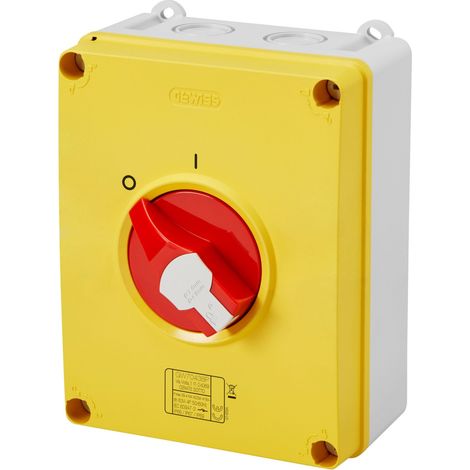 Gewiss 63A 4P Insulated Isolator Box for Emergency Power Control