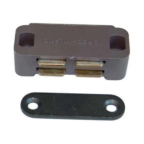 CRICCHETTO MAGNETICO SPORTELLI UCN10 VAREC - MM 45 H.MM 19 KG 3,5 + INCONTRO MARRONE- 12 pezzi