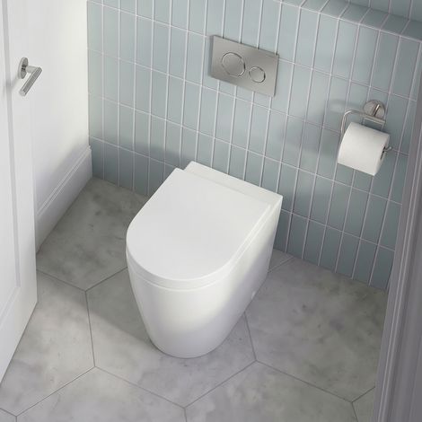 Signature Nazca Swirlux Rimless Short Projection Back to Wall Toilet (inc Slim Soft Close Seat) (1/5)