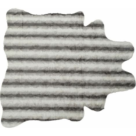 Teppich dkd home decor 160 x 150 x 2 cm grau Polyester white (1/3)